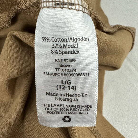 Time And Tru Womens Brown Spaghetti Strap Tank Top Size L - Picture 4 of 5